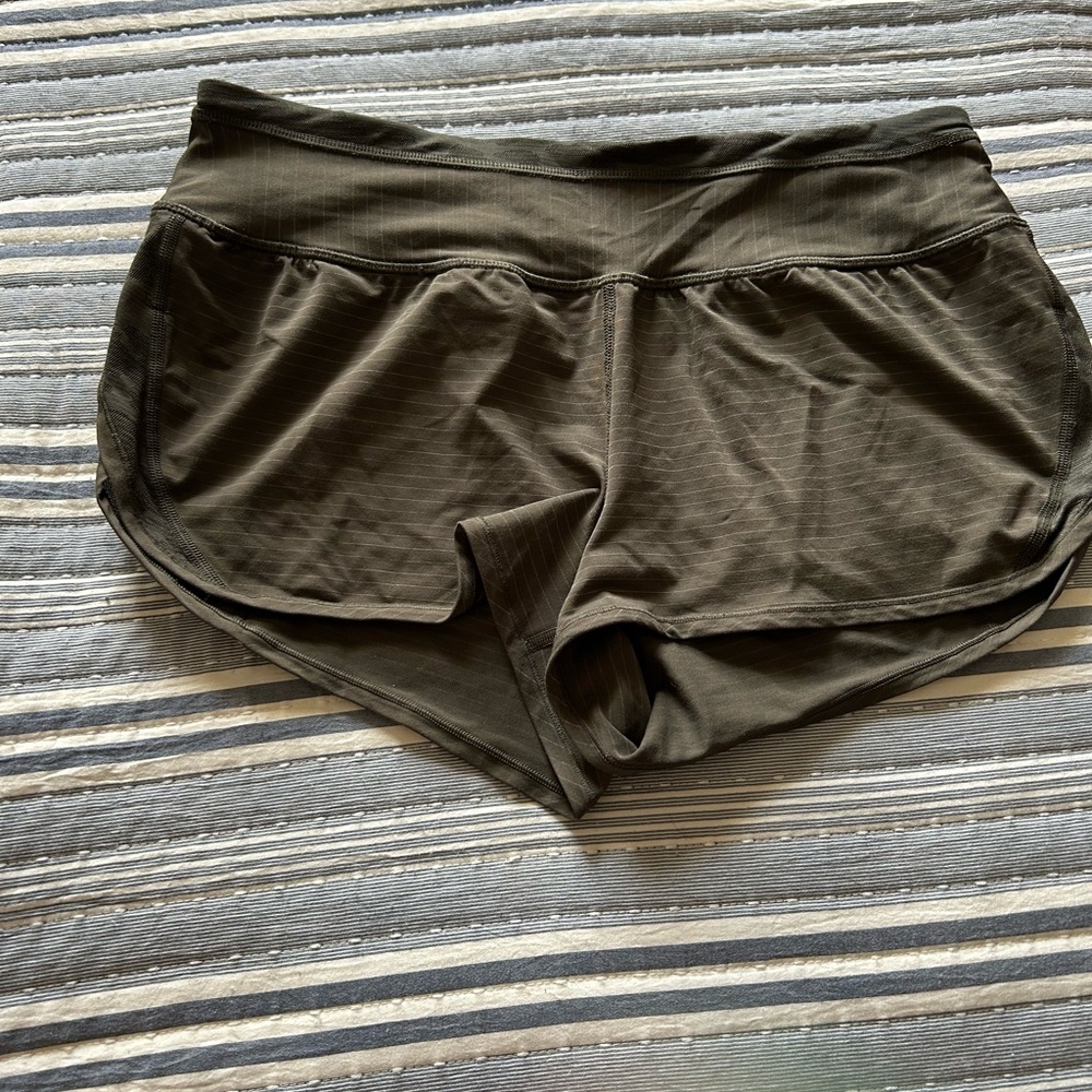 Lululemon Olive Green Athletic Shorts